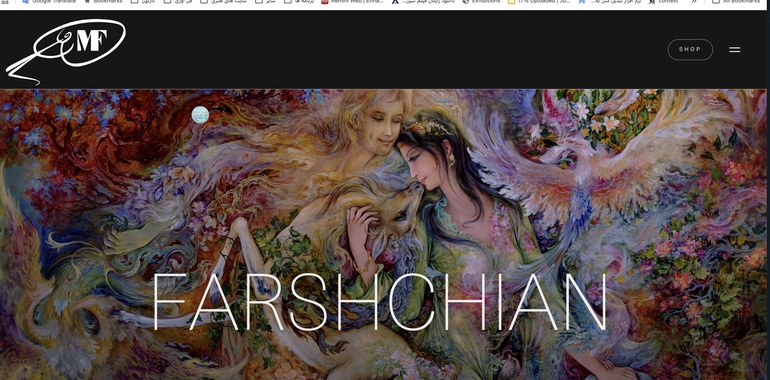 وب‌سایت رسمی محمود فرشچیان؛ پیوند هنر سنتی ایران با دنیای دیجیتال