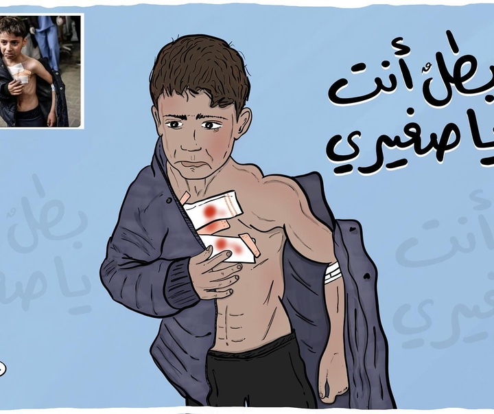 گالری آثار تصویرسازی حسین زقوت از فلسطین