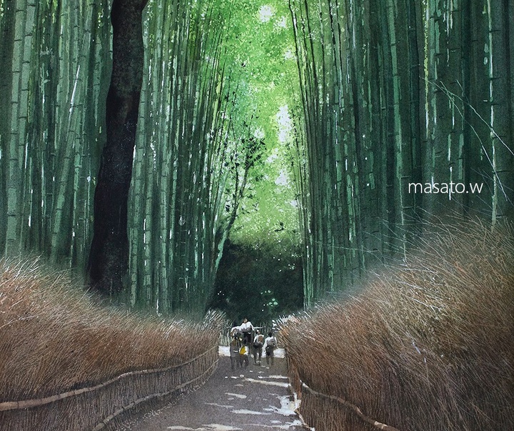گالری آثار آبرنگ ماساتو واتانابه از ژاپن