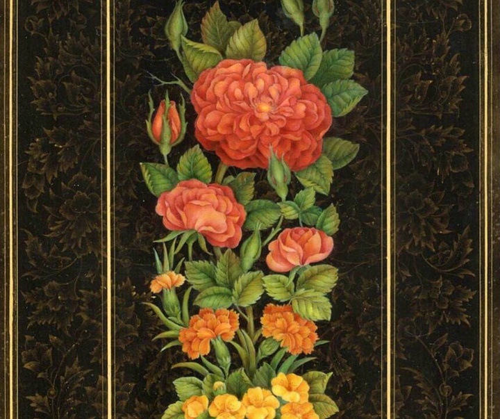 گالری آثار نگارگری و گل و مرغ جواد نقش‌آفرین از ایران