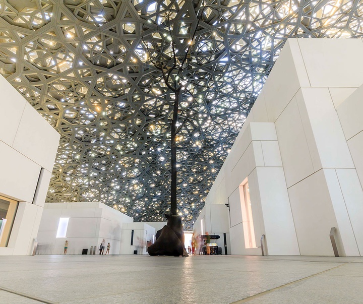 the leaves of light installation was made especially for the lou