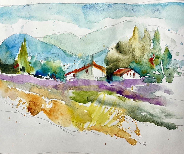 گالری نقاشی های آبرنگ والری مافریکا از فرانسه