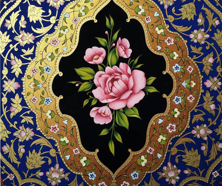 گالری آثار تذهیب و گل و مرغ مریم شجاعی مهر از ایران