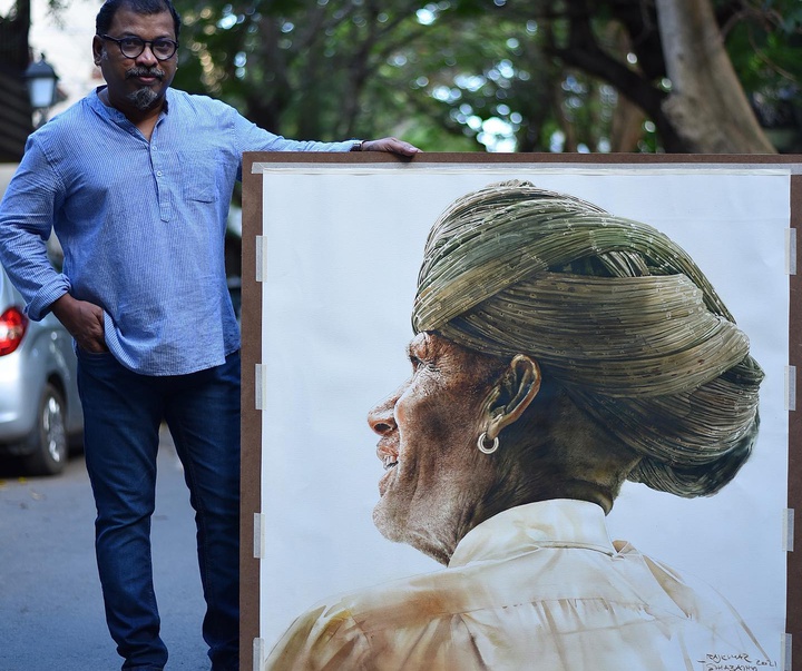 گالری آثار نقاشی آبرنگ راجکومار استاباتی از هند