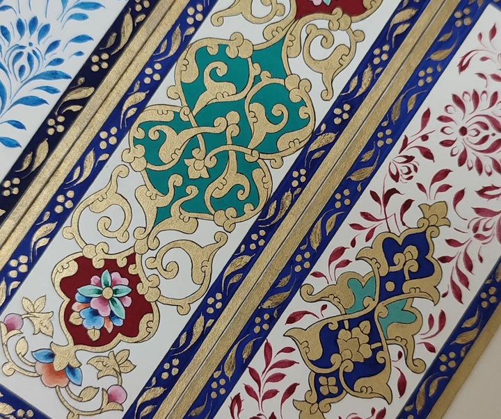 گالری آثار تذهیب مریم نیکروز از ایران