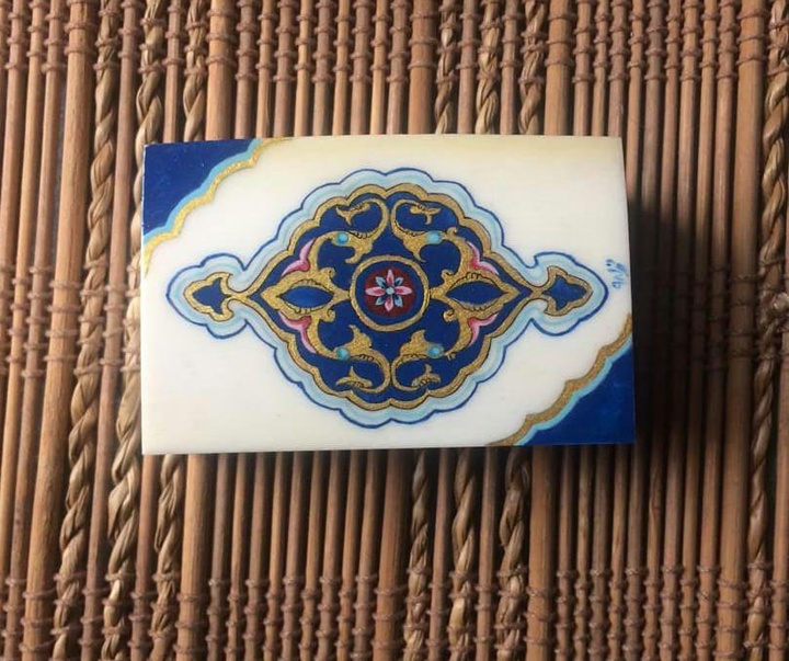 گالری آثار گل و مرغ و تذهیب شهلا قاضی زاده از ایران
