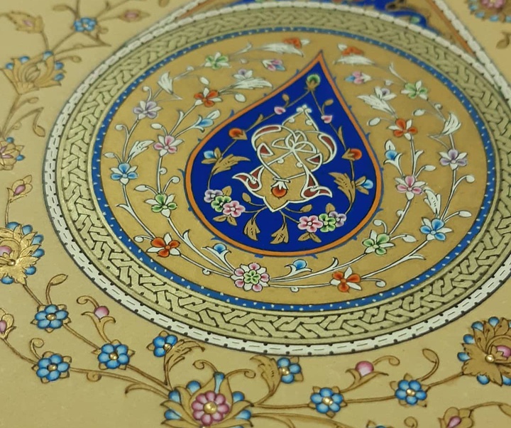 گالری آثار تذهیب مریم جَمَلی از ایران