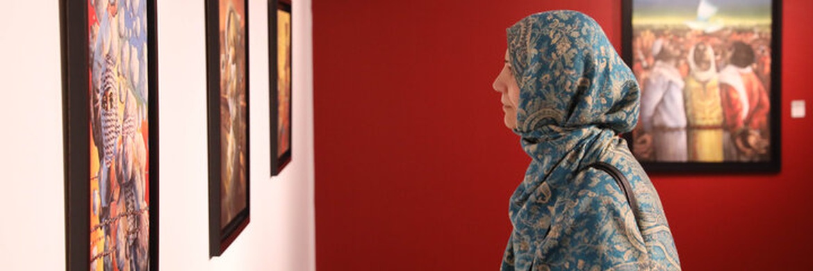 نمایشگاه «نقاش سرزمین زخمی» افتتاح شد