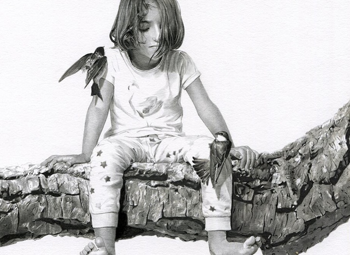 گالری آثار طراحی و نقاشی مرل فابین از فرانسه