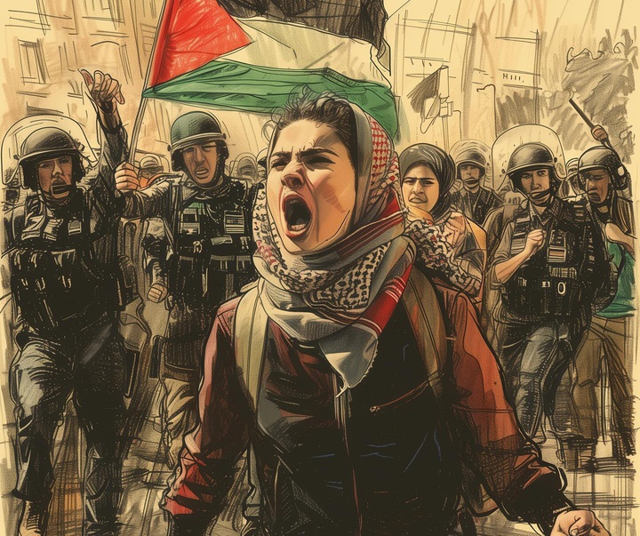 گالری تصویرسازی‌های عونی اشتیوه از فلسطین