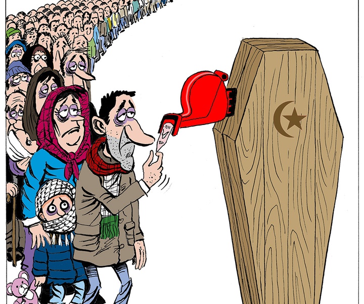 گالری آثار مسابقه بین‌المللی کارتون بایکوت نسل کشی 2024 - بخش سوم