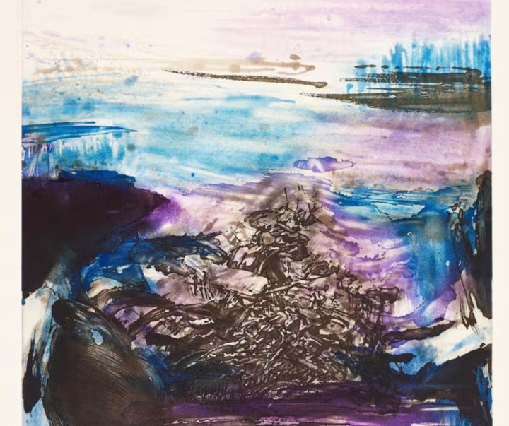 گالری آثار نقاشی زاوو ووکی هنرمند چینی فرانسوی