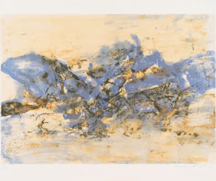 گالری آثار نقاشی زاوو ووکی هنرمند چینی فرانسوی