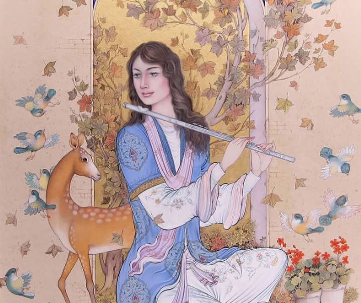 گالری آثار نگارگری و تذهیب امیر طهماسبی از ایران