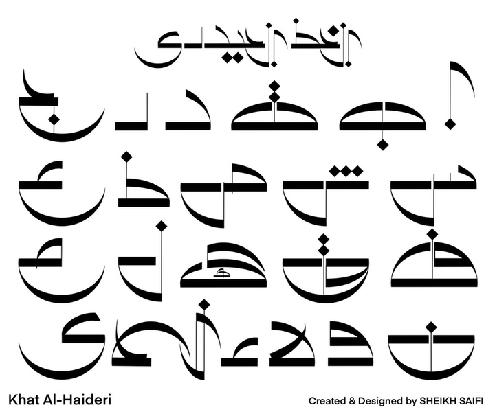 گالری آثار نقاشیخط و خوشنویسی شیخ سیفی از پاکستان