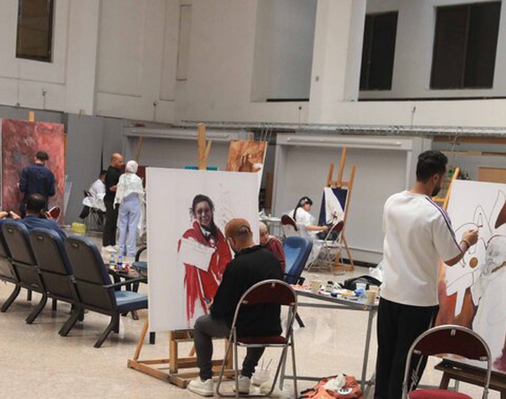 کارگاه «همبستگی با غزه در قاب نقاشی» در حوزه هنری