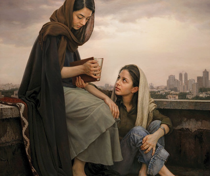 گالری نقاشی‌های واقع گرایانه ایمان ملکی