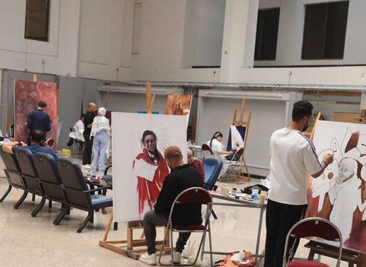کارگاه «همبستگی با غزه در قاب نقاشی» در حوزه هنری