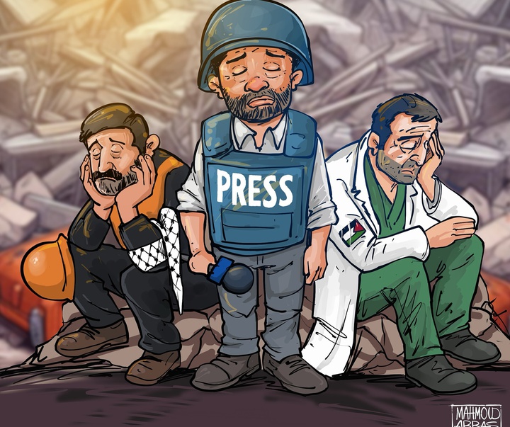گالری آثار کارتون محمود عباس از فلسطین