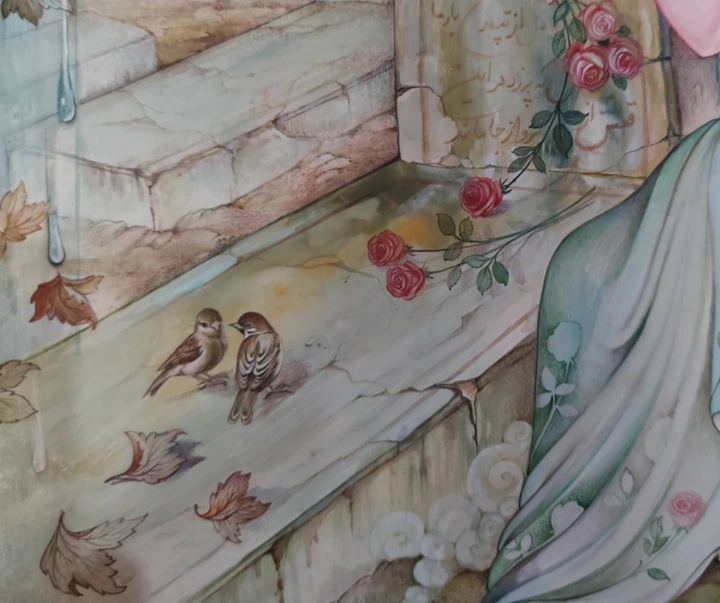 گالری آثار نگارگری مریم کریم زاده از ایران