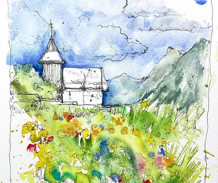 گالری نقاشی های آبرنگ والری مافریکا از فرانسه