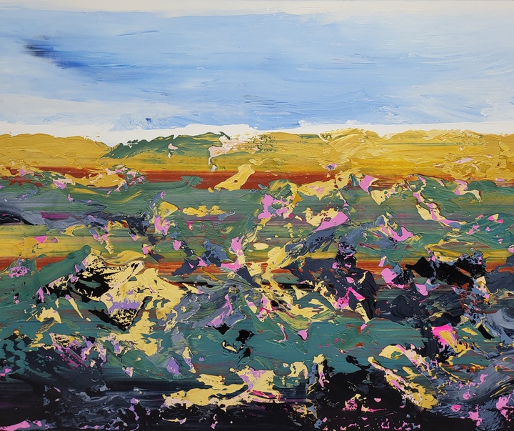 گالری آثار نقاشی انتزاعی الکس سنچنکو از بریتانیا