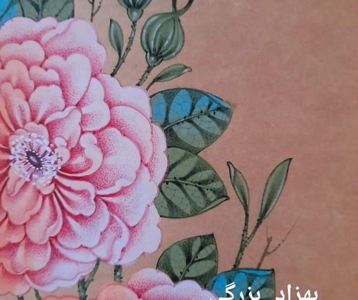 گالری آثار گل و مرغ و نگارگری بهزاد بزرگی از ایران