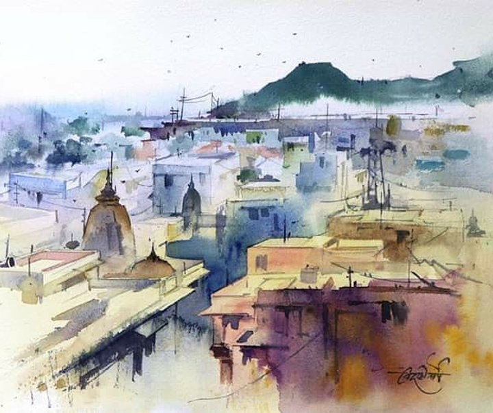 گالری آثار آبرنگ ویکرانت شیتول از هند