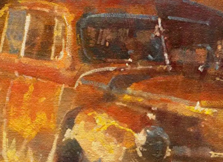 گالری آثار نقاشی رنگ روغن جیمز کراندال از آمریکا