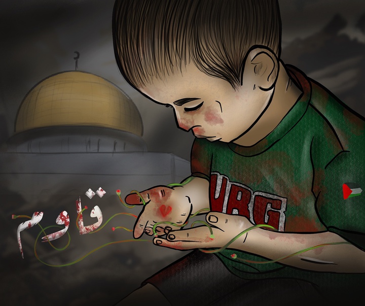 گالری آثار تصویرسازی باسم سایبی از فلسطین