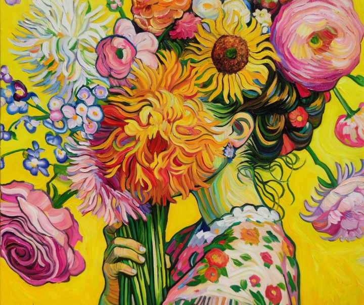 گالری آثار نقاشی انجی رایت از بریتانیا