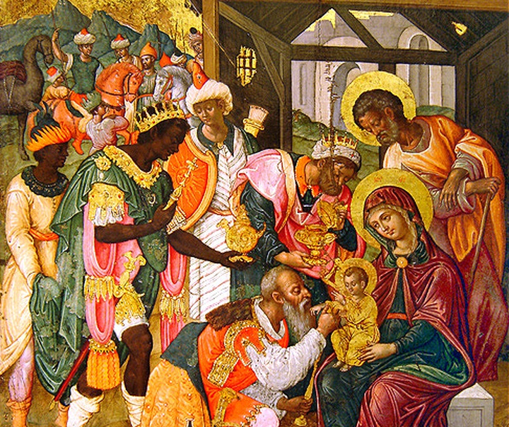 adoration of the magi in the byzantine and christian museum in a