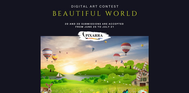 فراخوان رقابت دیجیتال آرت  beautiful world 2022