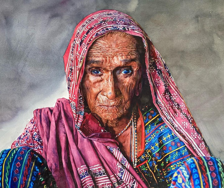 گالری آثار نقاشی های آبرنگ عدی بهان از هند