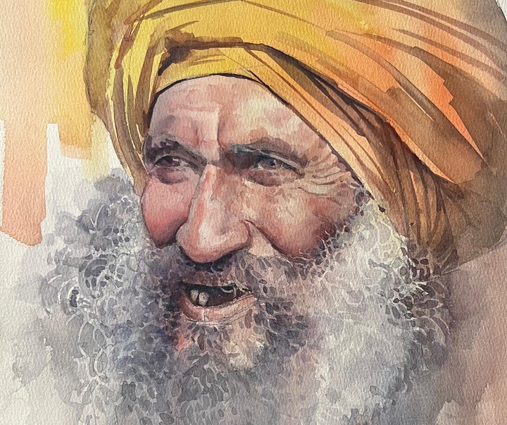 گالری نقاشی‌های آبرنگ سیکاندار سینگ از هند