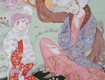 گالری آثار نگارگری، تذهیب و گل و مرغ زهرا جلال از ایران