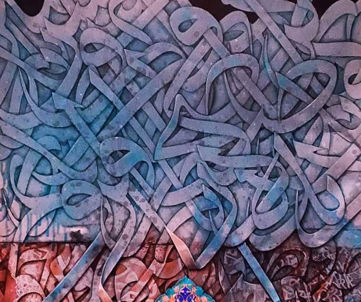 کالری آثار خوشنویسی و نقاشیخط مهدی زمانی از ایران