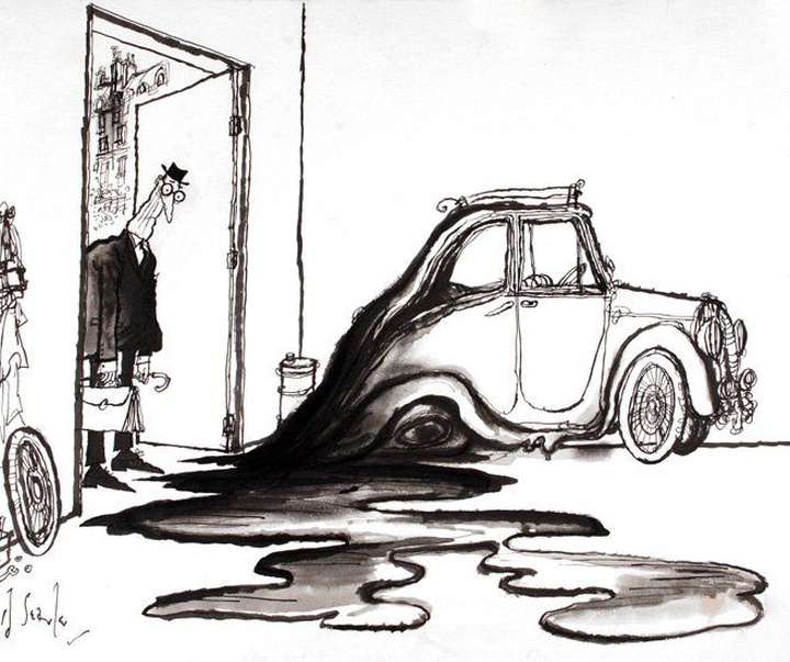 گالری آثار کارتون رونالد سیرل از انگلیس