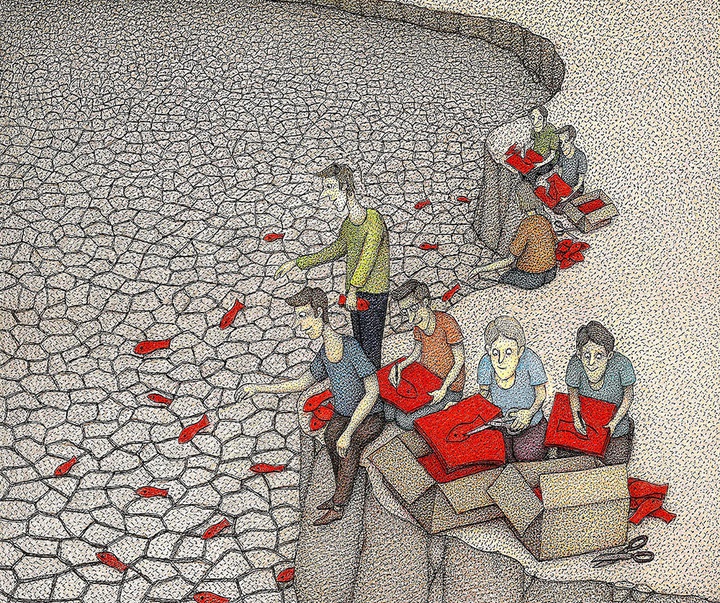 گالری آثار کارتون محمدعلی خلجی از ایران