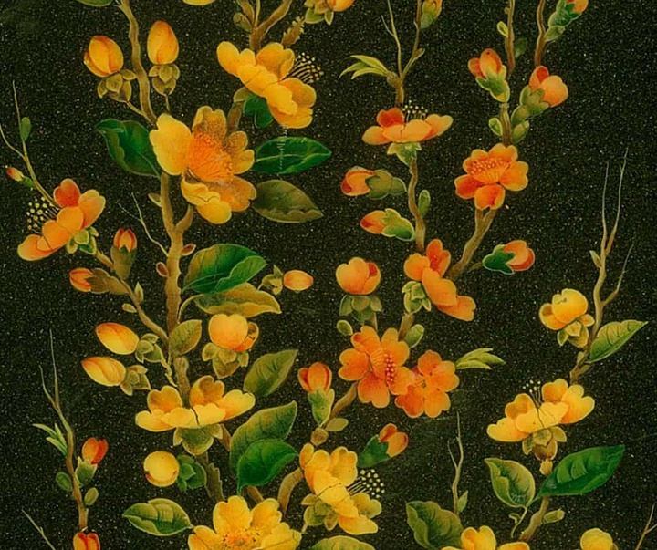 گالری آثار نگارگری و گل و مرغ جواد نقش‌آفرین از ایران