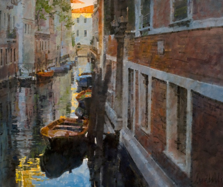 گالری آثار نقاشی رنگ روغن جیمز کراندال از آمریکا