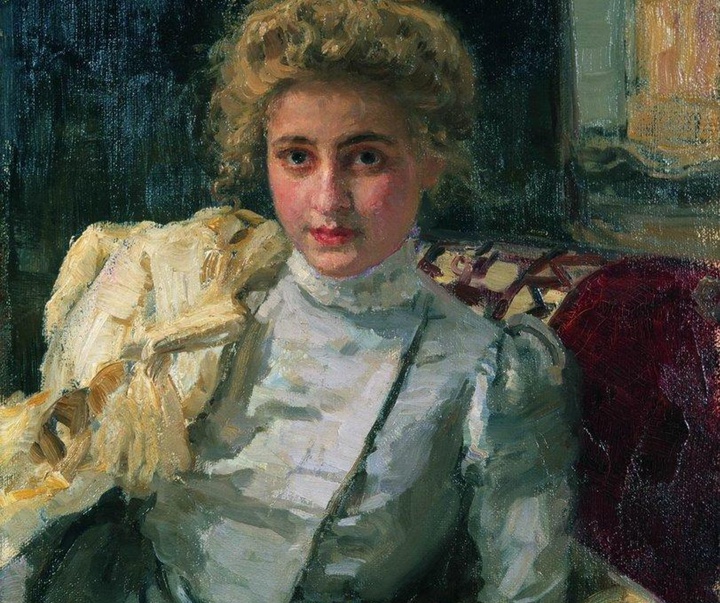 ilya repin the blonde woman portrait of tevashova