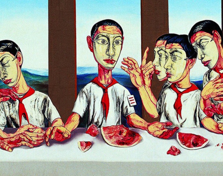 گالری آثار نقاشی زنگ فنژی از چین