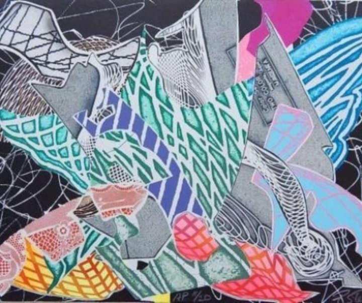 گالری آثار گرافیک فرانک استلا از آمریکا