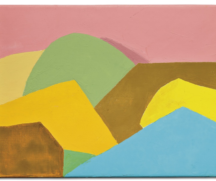 گالری نقاشی‌های انتزاعی اتل عدنان هنرمند لبنانی آمریکایی