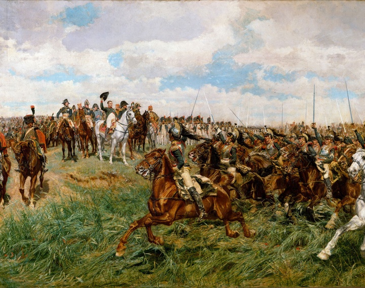 تابلوی نقاشی بزرگ نبرد فریدلند شاهکاری از ارنست میسونیه