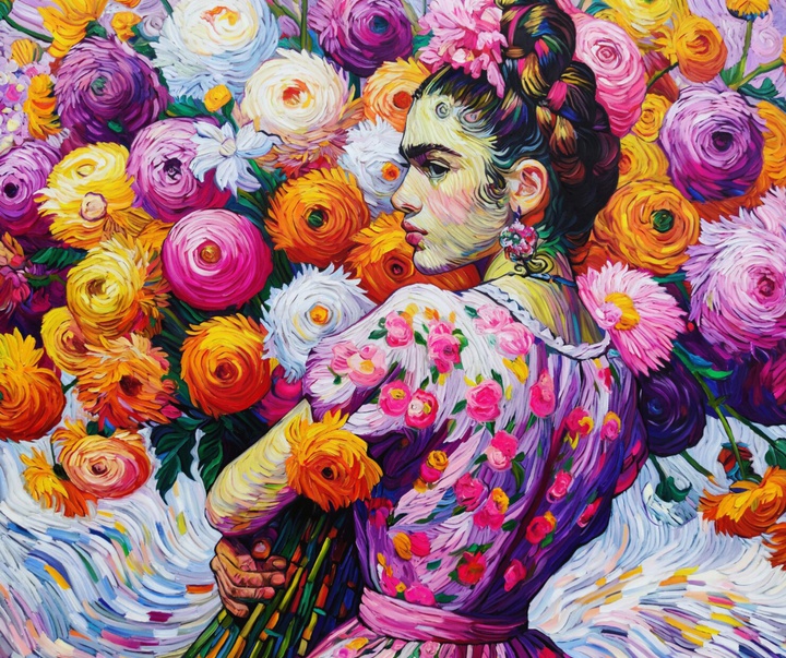 گالری آثار نقاشی انجی رایت از بریتانیا