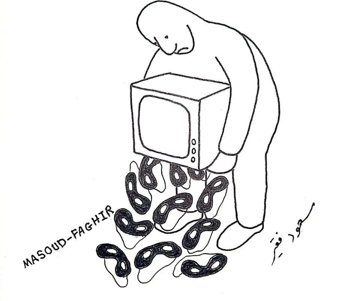 گالری کارتون‌های مسعود فقیر از ایران