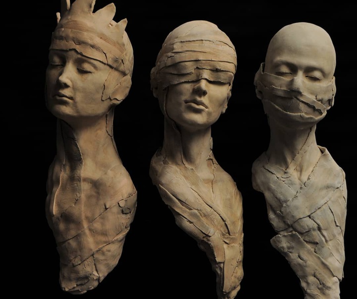 گالری آثار مجسمه اِوا آنتونیونی از سوییس