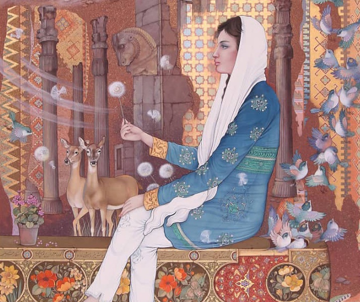 گالری آثار نگارگری و تذهیب امیر طهماسبی از ایران